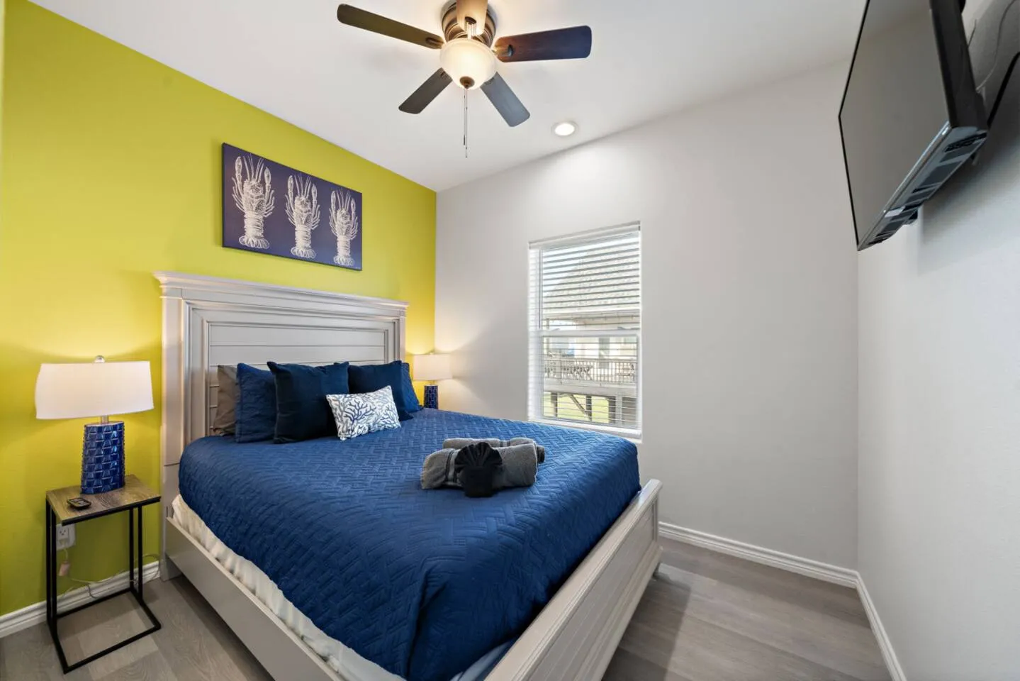 Additional queen bedroom for adults or teens.